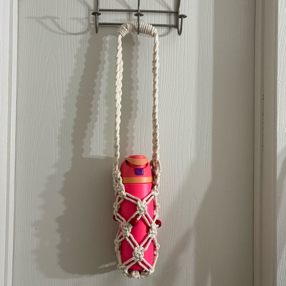Macrame bottles holder made by me